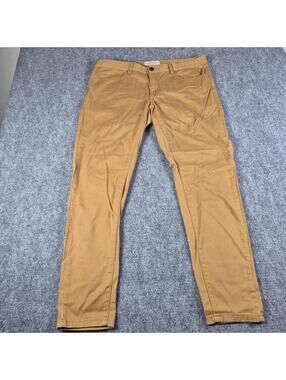 Dapper Boi Mens Chino Pants 38 Mustard Yellow Ochre Slim Fit Stretch Cotton 2024